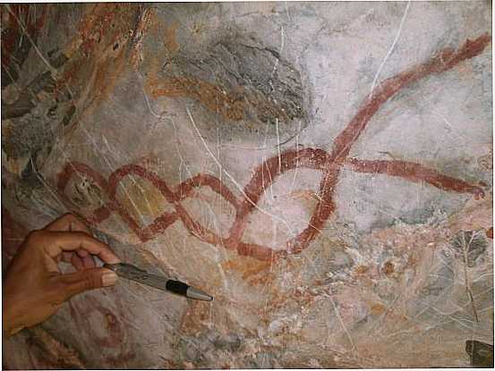 DESENHOS RUPESTRES SERRA DE VERDELNDIA, POR DENILSON TRINDADE SOUZA - VERDELNDIA - MG