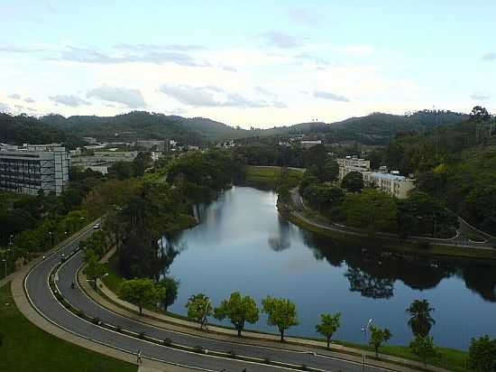 VIOSA-MG-VISTA DO LAGO E PRDIO DA UNIVERSIDADE FEDERAL DE MG-FOTO:JOAOJOEL - VIOSA - MG