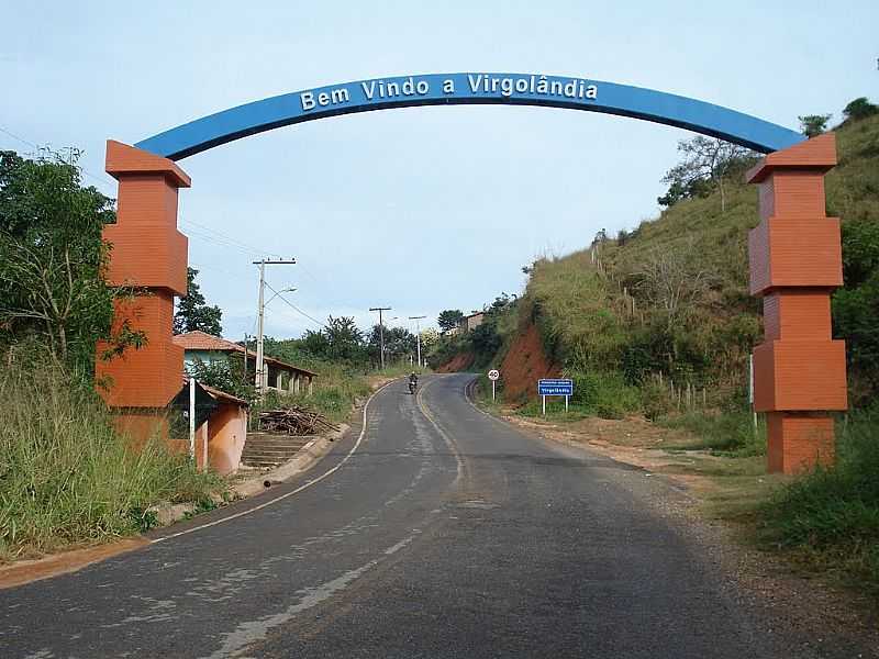 VIRGOLNDIA-MG-PRTICO DE ENTRADA-FOTO:IZAIDES - VIRGOLNDIA - MG