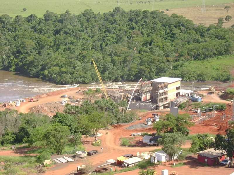 ALTO SUCURI-MS-CONSTRUO DA BARRAGEM-FOTO:ADEMAR - TRIUNFO  - ALTO SUCURI - MS