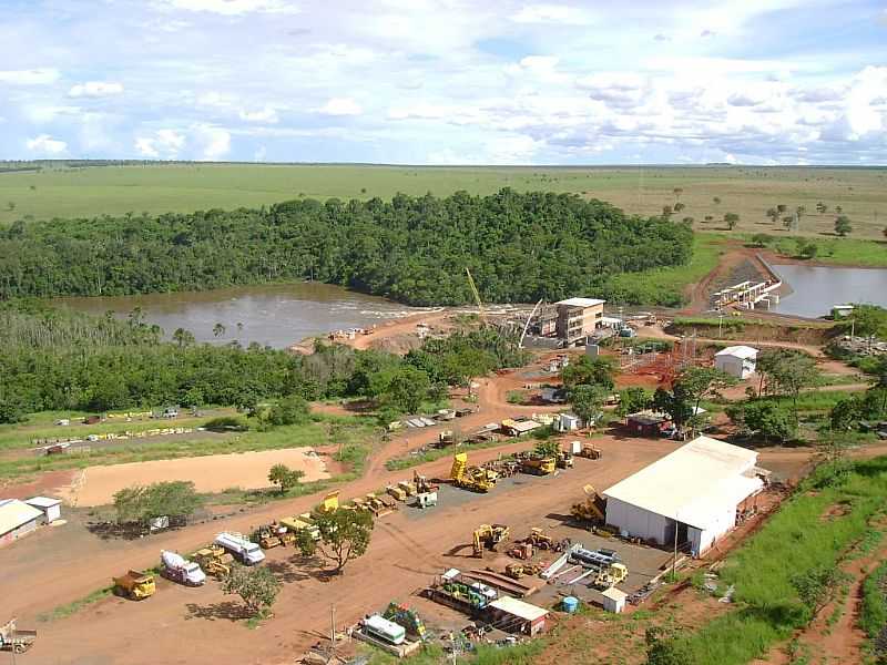 ALTO SUCURI-MS-CONSTRUO DA BARRAGEM-FOTO:ADEMAR - TRIUNFO  - ALTO SUCURI - MS