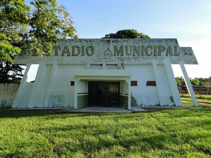 ANAURILNDIA-MS-ENTRADA DO ESTDIO DE FUTEBOL LZARO SEVERINO DA SILVA-FOTO:IDELFONSO ALVES - ANAURILNDIA - MS