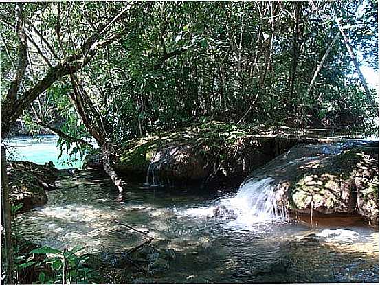 CACHOEIRINHA DO RIO FORMOSO NO HOTEL CACHOEIRA EM BONITO-MS-FOTO:PAULO YUJI TAKARADA - BONITO - MS