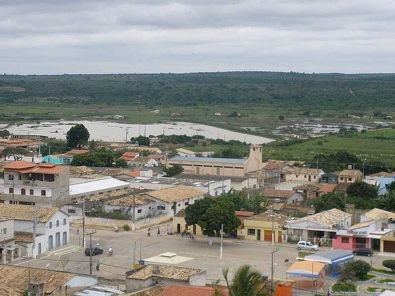 BELO CAMPO-BA-VISTA DA CIDADE E AO FUNDO O AUDE-FOTO:DABLIO FERRAZ - BELO CAMPO - BA