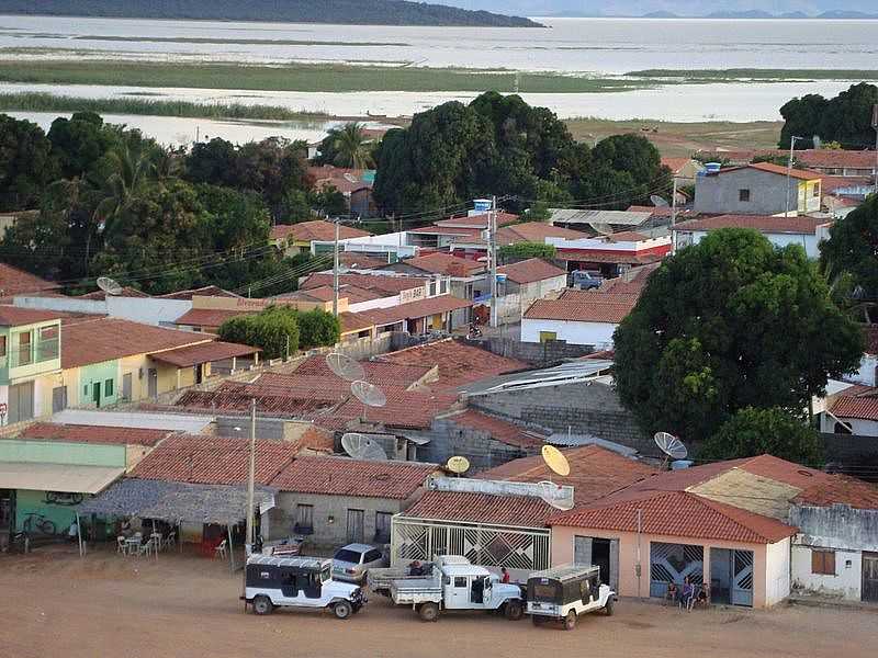 BEM BOM-BA-VISTA PARCIAL DA CIDADE COM O RIO AO FUNDO-FOTO:GILDESIO BARBOSA  - BEM-BOM - BA