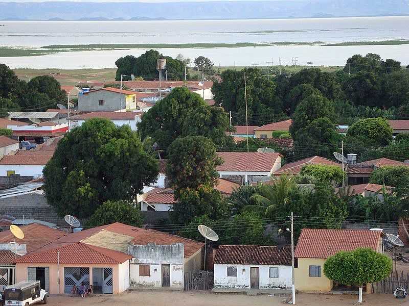 BEM BOM-BA-VISTA PARCIAL DA CIDADE COM O RIO AO FUNDO-FOTO:GILDESIO BARBOSA - BEM-BOM - BA