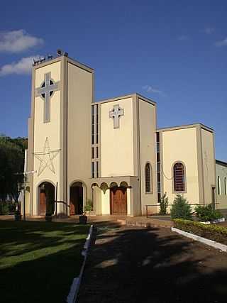 IGREJA DE N.S.AUXILIADORA-FOTO:PAULO YUJI TAKARADA  - INDPOLIS - MS