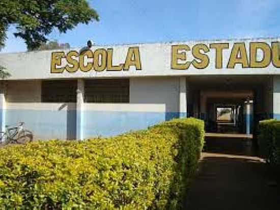 LAGOA BONITA-MS-ESCOLA ESTADUAL LAGOA BONITA-FOTO:LAGOABONITA.WIKISPACES.COM  - LAGOA BONITA - MS