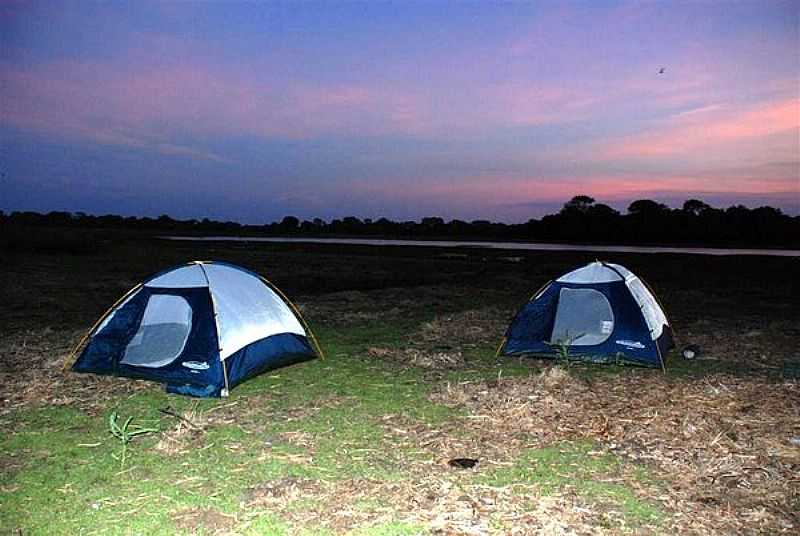 NHECOLNDIA-MS-ENTARDECER NO CAMPING-FOTO:DESTINODEVIAGEM - NHECOLNDIA - MS