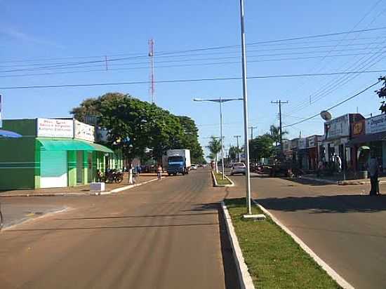 AVENIDA PRINCIPAL DE NOVO HORIZONTE DO SUL-FOTO:ANTONIO B. DE SOUZA - NOVO HORIZONTE DO SUL - MS