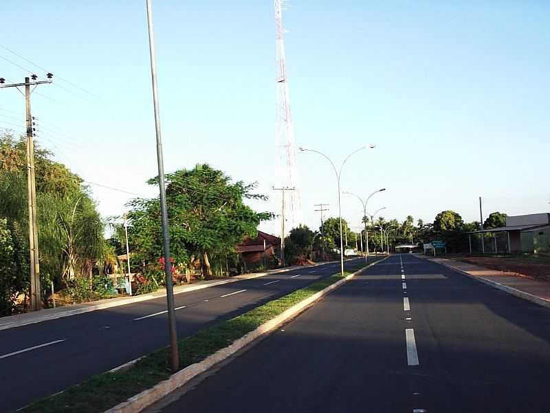 SO PEDRO-MS-AVENIDA DE ENTRADA AGORA PAVIMENTADA-FOTO:ODILON CARLOS - SO PEDRO - MS