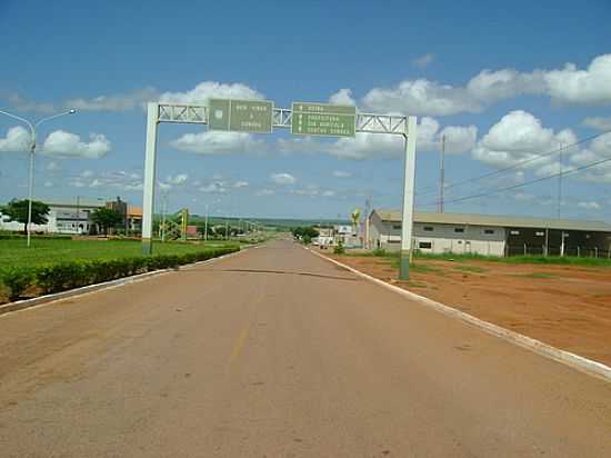 ENTRANDO NA CIDADE DE SONORA-MS-FOTO:IVALDO SILVA - SONORA - MS