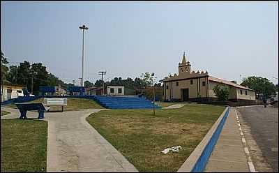 PRAA E IGREJA MATRIZ DE ACORIZAL - MT. POR HELIOPOX - ACORIZAL - MT