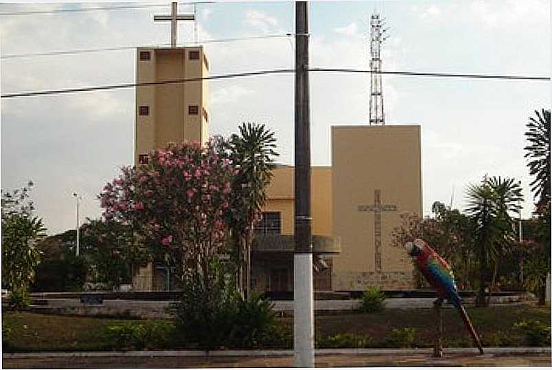 ALTO ARAGUAIA-MT-MATRIZ DE N.SRA.AUXILIADORA-FOTO:ACHETUDOEREGIAO. - ALTO ARAGUAIA - MT