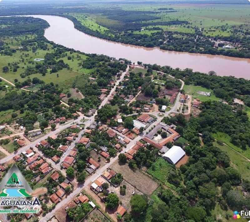 ARAGUAIANA-MT-A CIDADE E O RIO ARAGUAIA-FOTO:WALMOR BARROS - ARAGUAIANA - MT