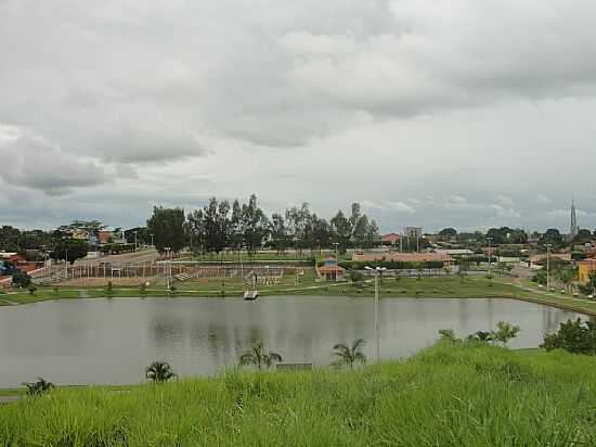 ARAPUTANGA-MT-VISTA DO LAGO E A CIDADE-FOTO:ADEMIR DE MATOS - ARAPUTANGA - MT