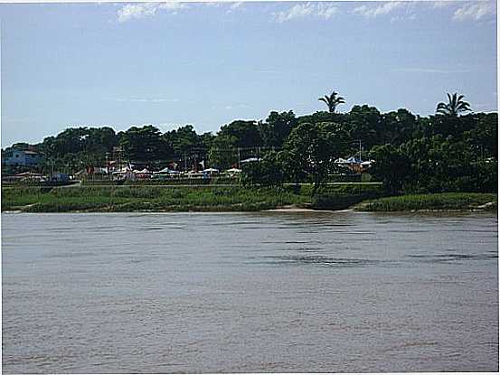 BARRA DO GARAS-MT-RIO ARAGUAIA E A CIDADE-FOTO:ANIZIO REZENDE - BARRA DO GARAS - MT