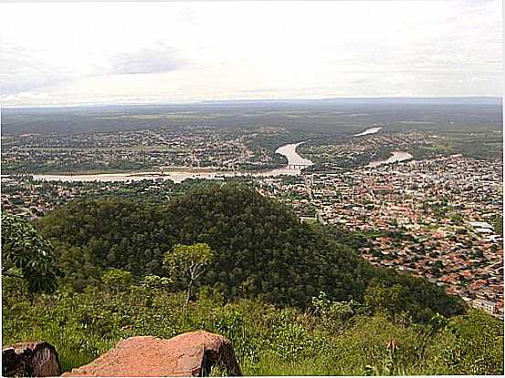 BARRA DO GARAS-MT-VISTA DA CIDADE E DO RIO ARAGUAIA-FOTO:ANIZIO REZENDE - BARRA DO GARAS - MT