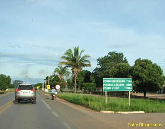 RODOVIA NO POVOADO CARAMUJO-FOTO:DHIANCARLOS PACHECO - CARAMUJO - MT