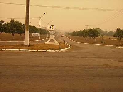 ENTRADA DA CIDADE-FOTO:CARLINHOS ELETRNICA  - CARLINDA - MT