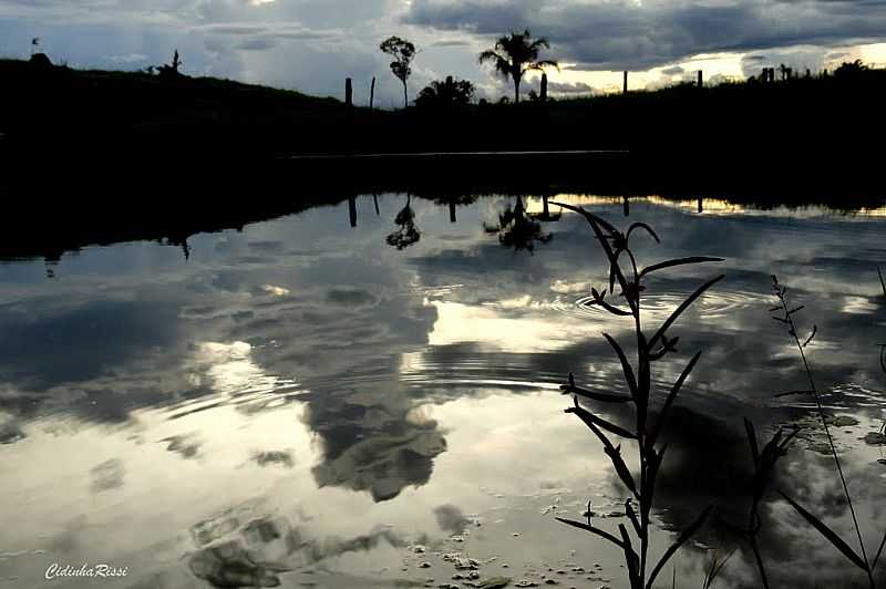 COLDER-MT-ENTARDECER NA REPRESA-FOTO:CIDINHA RISSI - COLIDER - MT