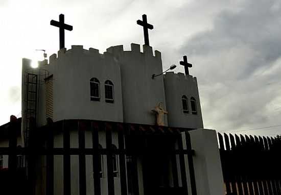 IGREJA DOS PEREGRINOS, SOCIEDADE DE SO VICENTE DE PAULO EM COLDER-MT-FOTO:CIDINHA RISSI - COLIDER - MT