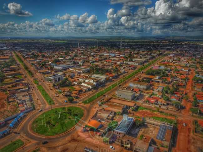 ROTATRIA DA CIDADE, FOTO DE DIA., POR ANDR SILVA DE SOUZA. ANDRONEFOTOSEVIDEOSAEREOS - CONFRESA - MT