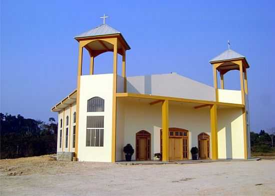 IGREJA NOSSA SENHORA DOS MONTES CLAROS NA VILA OURO VERDE DOS PIONEIROS MUNICPIO DE COTRIGUAU-FOTO:EDUARDO GOMES DE ANDRADE - COTRIGUAU - MT