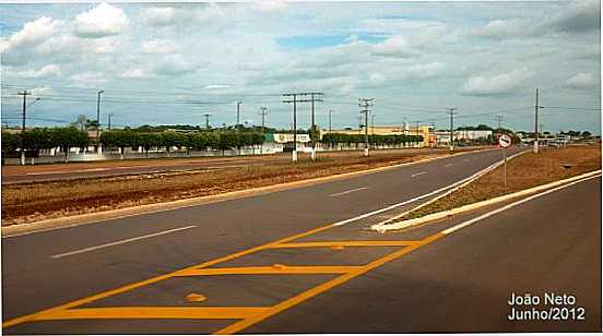 VISTA DE FRENTE ACRIT, ONDE OCORRE O FAMOSO EXPOT, POR JOO NETO - GUARANT DO NORTE - MT