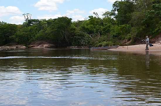 GUIRATINA-MT-PENCARIA NO RIO GARAS-FOTO:MINORU ONOE - GUIRATINGA - MT