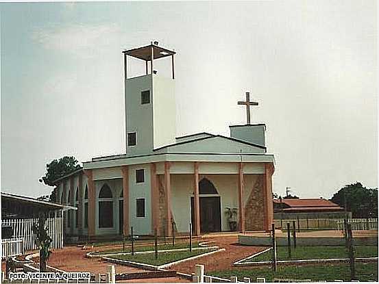 IGREJA DE SANTO AGOSTINHO EM JUNA-MT-FOTO:VICENTE A. QUEIROZ - JUNA - MT