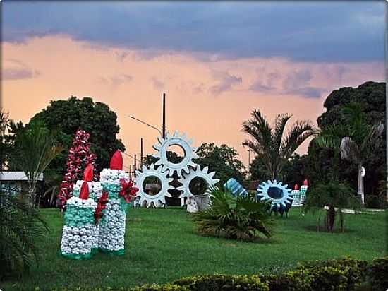 ARTE COM PEAS USADAS EM USINA DE ALCOOL E AUCAR EM NOVA OLMPIA-MT-FOTO:EDSON WALTER CAVALAR - NOVA OLMPIA - MT