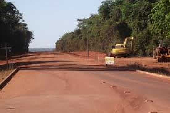 RODOVIA EM NOVO PARAN-FOTO:PORTONOTICIAS. - NOVO PARAN - MT