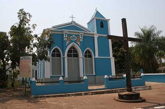 IGREJA DO SENHOR MENINO JESUS EM POCON-FOTO:EDUARDO GOMES DE ANDRADE - POCON - MT