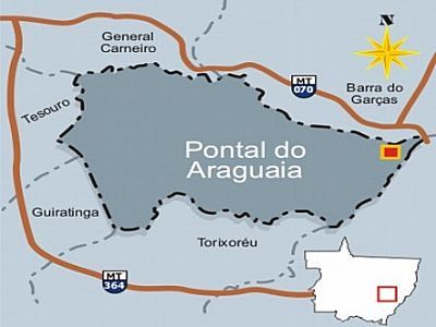 MAPA DE LOCALIZAO - PONTAL DO ARAGUAIA - MT