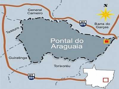 MAPA DE LOCALIZAO - PONTAL DO ARAGUAIA - MT