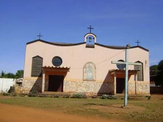 IGREJA NOSSA SENHORA DO CARMO NA VILA SANTA ELVIRA-FOTO:EDUARDO GOMES DE ANDRADE[BLOG] - SANTA ELVIRA - MT