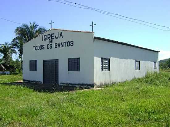 IGREJA TODOS OS SANTOS NA VILA PORTO DE FORA MUNICPIO DE SANTO ANTNIO DE LEVERGER-FOTO:EDUARDO GOMES DE ANDRADE - SANTO ANTNIO DO LEVERGER - MT