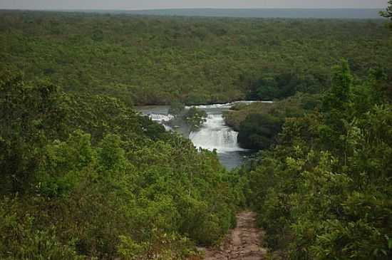 CACHOEIRA NO RIO GUAPOR EM VALE DE SO DOMINGOS-MT-FOTO:ELIZEUALMEIDAFESA - VALE DE SO DOMINGOS - MT