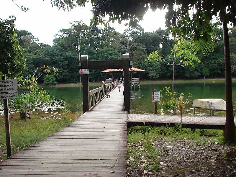 SINOP-MT-PASSARELA NO PARQUE FLORESTAL-FOTO:DALCIO E MARILDA BEREGULA - SINOP - MT