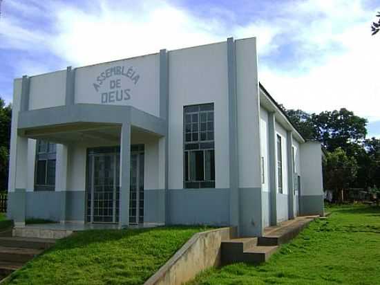 IGREJA DA ASSEMBLIA DE DEUS EM TERRA ROXA-MT-FOTO:ELIEZERKMARGUINHO - TERRA ROXA - MT