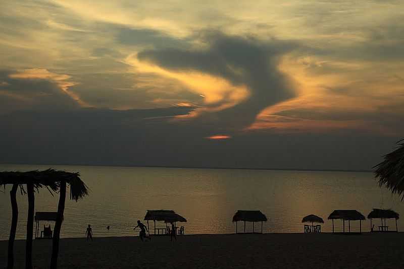 BELTERRA-PA-PRAIA DO PINDOBAL-FOTO:LUCIANO PASSOS CRUZ - BELTERRA - PA