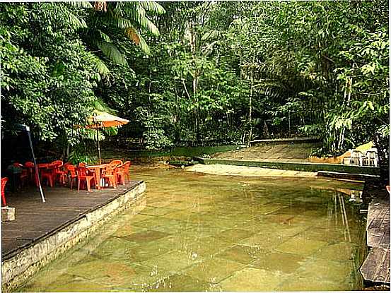 PISCINA NATURAL NO PARQUE DOS IGARAPS EM COQUEIRO-PA-FOTO:AURELINO SANTOS JR - COQUEIRO - PA