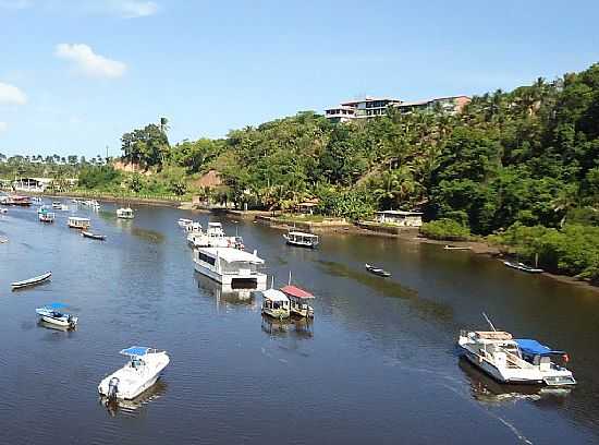 CAMAMU-BA-BRAO DE MAR QUE PASSA PELA CIDADE-FOTO:MONE DE CASTRO - CAMAMU - BA