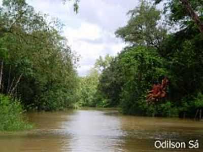 RIO NA VILA DE GENIPABA-FOTO:ODILSON S  - SANTA BRBARA DO PAR - PA