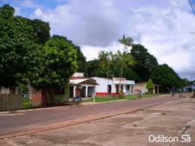 RUA NA VILA DE GENIPABA-FOTO:ODILSON S  - SANTA BRBARA DO PAR - PA