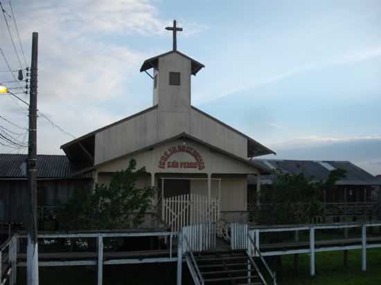 IGREJA SO PEDRO,VILA DE JENIPAPO, POR KLEYTON PEREIRA LEAL - SANTA CRUZ DO ARARI - PA