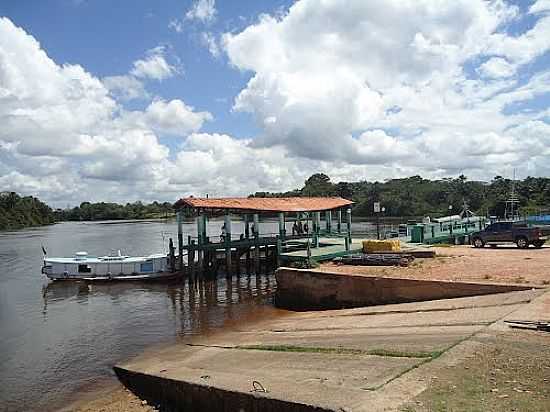 PORTO NO RIO GUAM EM SO MIGUEL DO GUAM-PA-FOTO:PEDRO PAULO - SO MIGUEL DO GUAM - PA