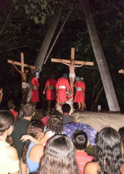 PAIXO DE CRISTO C. SANTA CLARA SEXTA-FEIRA SANTA. FOTO EDNEY L. DE ARAJO, POR EDNEY LISBOA DE ARAJO. - TAILNDIA - PA
