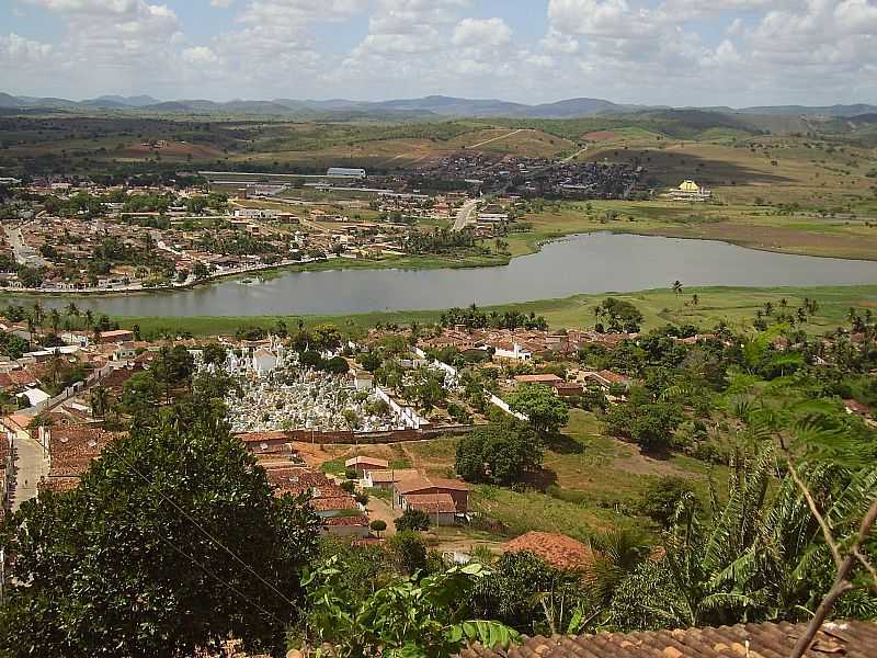 ALAGOA GRANDE-PB-VISTA AREA DA LAGOA E PARCIAL DA CIDADE-FOTO:DODA DOS PRIMITIVOS - ALAGOA GRANDE - PB